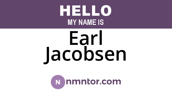 Earl Jacobsen