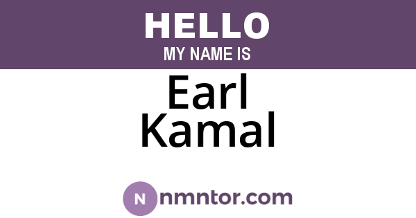Earl Kamal