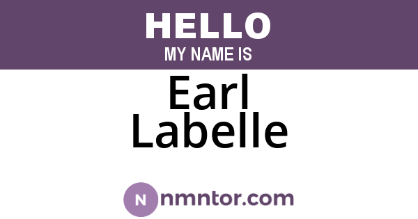 Earl Labelle