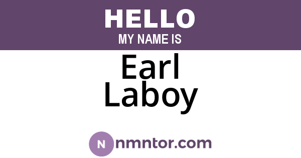 Earl Laboy