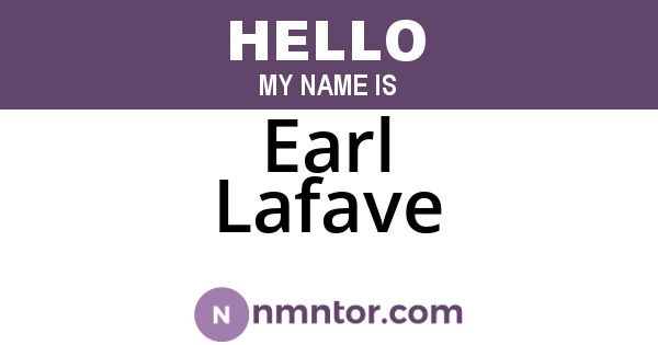 Earl Lafave