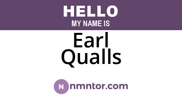 Earl Qualls