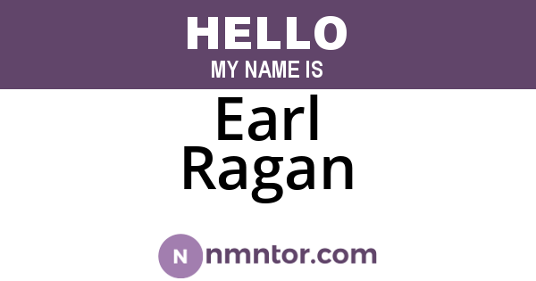 Earl Ragan