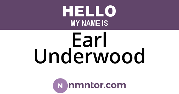 Earl Underwood