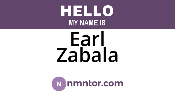 Earl Zabala
