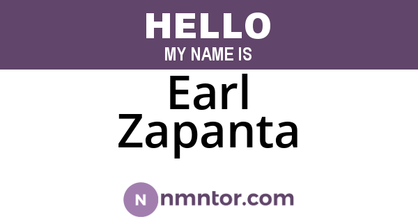 Earl Zapanta