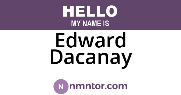 Edward Dacanay