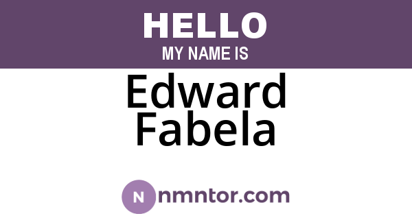 Edward Fabela