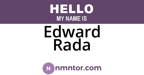 Edward Rada