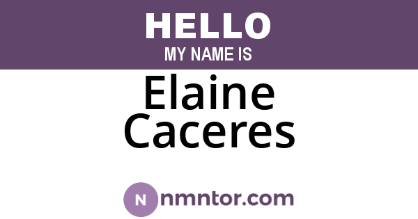 Elaine Caceres