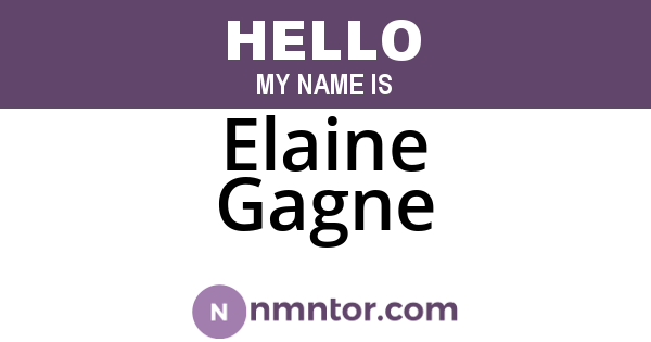 Elaine Gagne