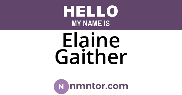 Elaine Gaither