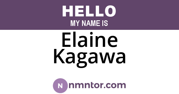 Elaine Kagawa