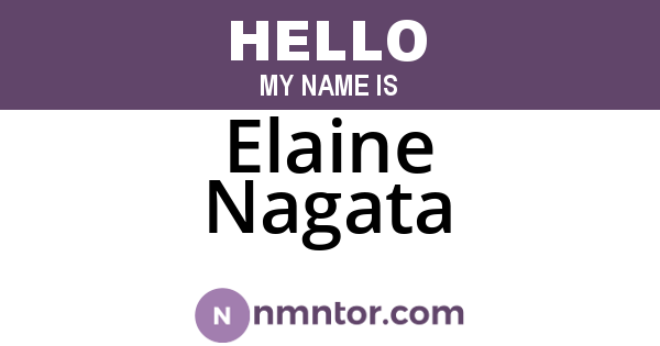 Elaine Nagata