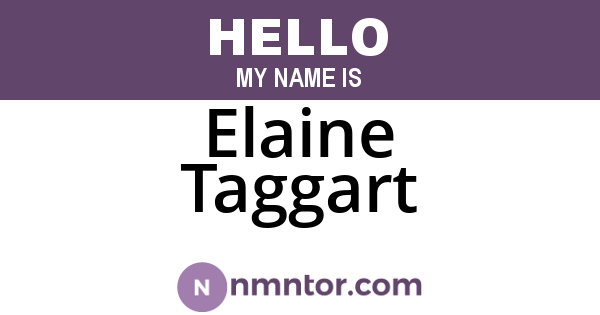 Elaine Taggart