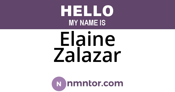 Elaine Zalazar