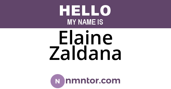 Elaine Zaldana