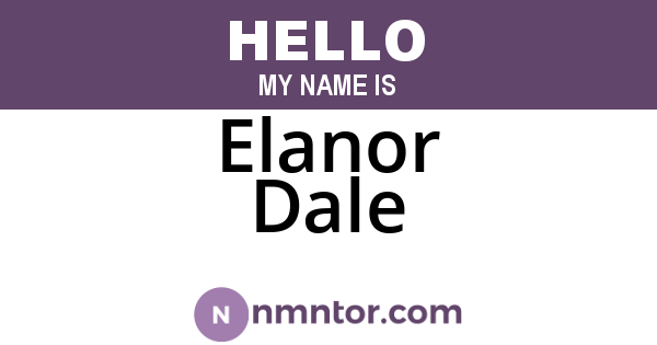 Elanor Dale