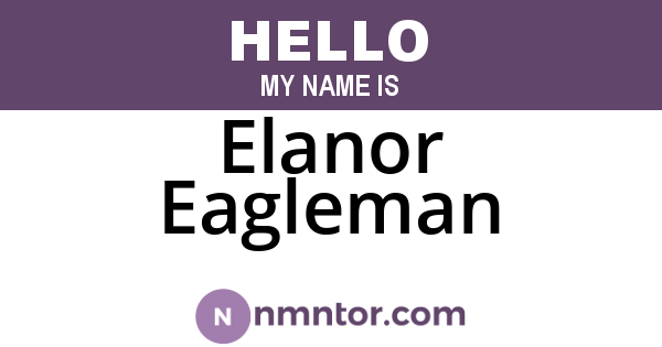 Elanor Eagleman