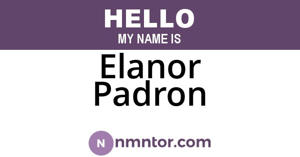 Elanor Padron