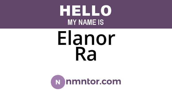Elanor Ra