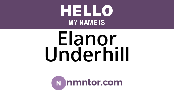 Elanor Underhill