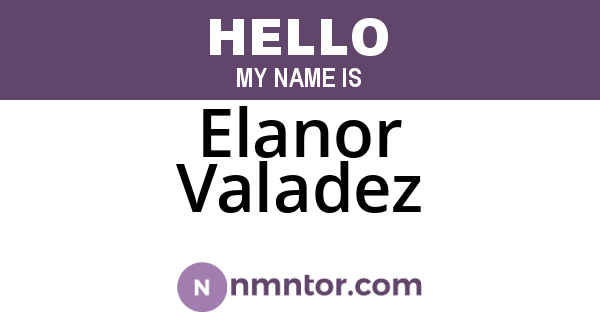 Elanor Valadez