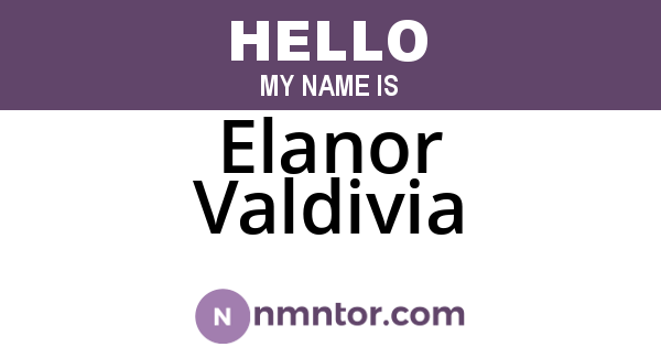 Elanor Valdivia