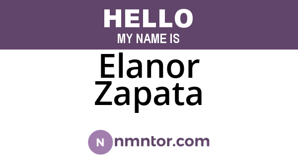 Elanor Zapata