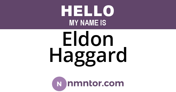 Eldon Haggard