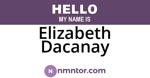 Elizabeth Dacanay