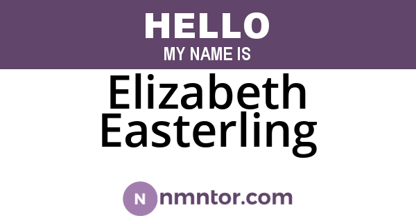 Elizabeth Easterling