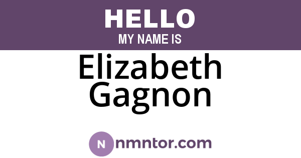 Elizabeth Gagnon