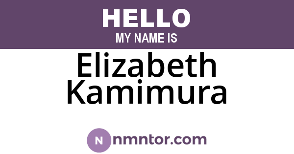Elizabeth Kamimura