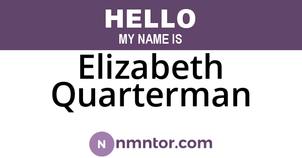 Elizabeth Quarterman