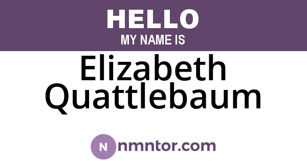 Elizabeth Quattlebaum