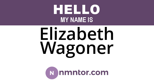 Elizabeth Wagoner