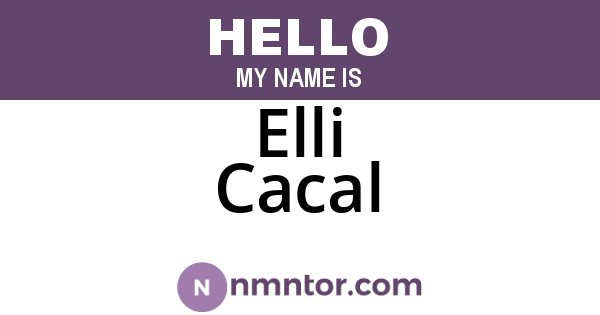 Elli Cacal