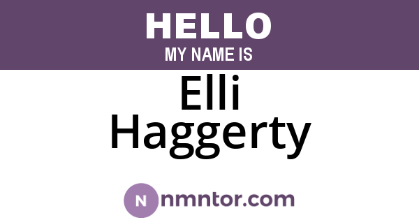 Elli Haggerty