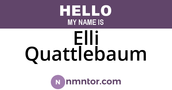 Elli Quattlebaum