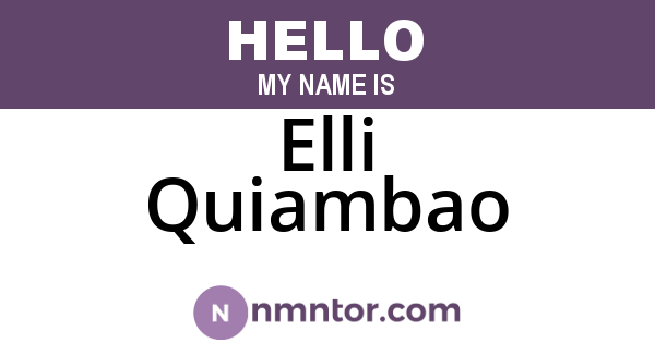 Elli Quiambao