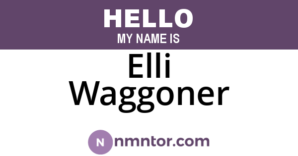 Elli Waggoner