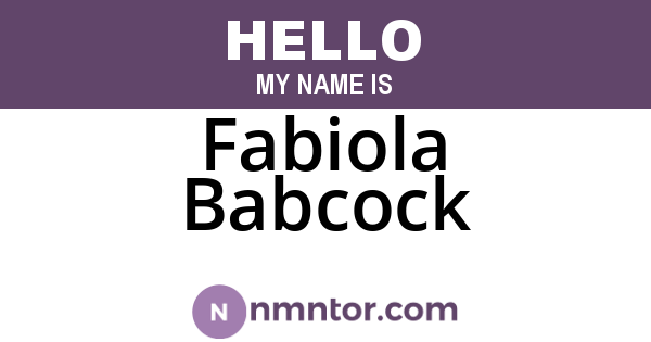 Fabiola Babcock