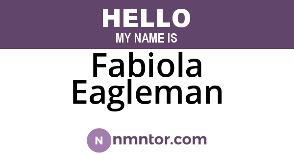 Fabiola Eagleman