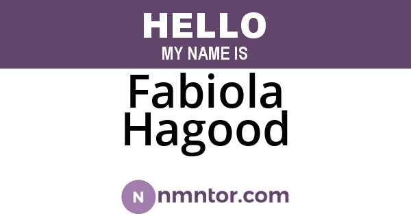 Fabiola Hagood