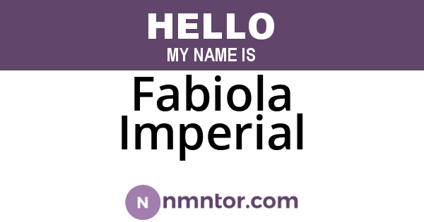 Fabiola Imperial