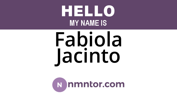 Fabiola Jacinto