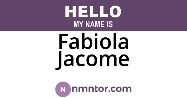 Fabiola Jacome