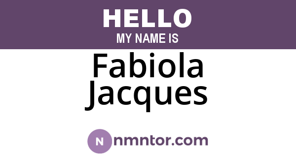 Fabiola Jacques