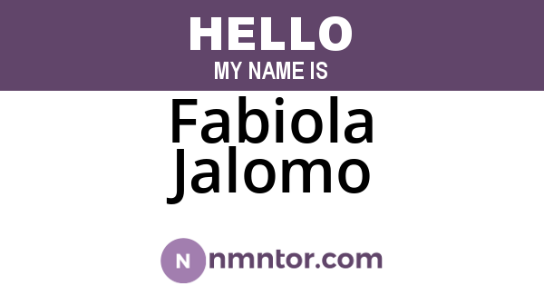 Fabiola Jalomo